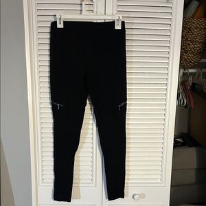 EXPRESS black Moto Leggings with Zipper Accents (NWOT)